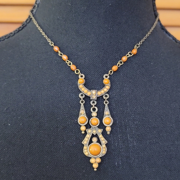 EUC Avenue Women's Vintage Tribal Beaded Necklace - Picture 2 of 9